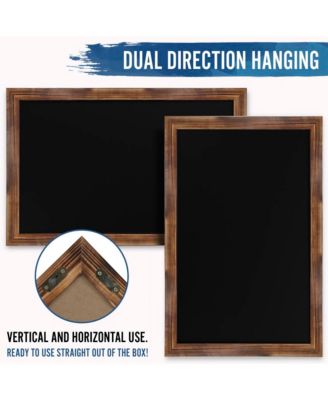 Wall Mounted Magnetic Chalkboard with Wooden Frame