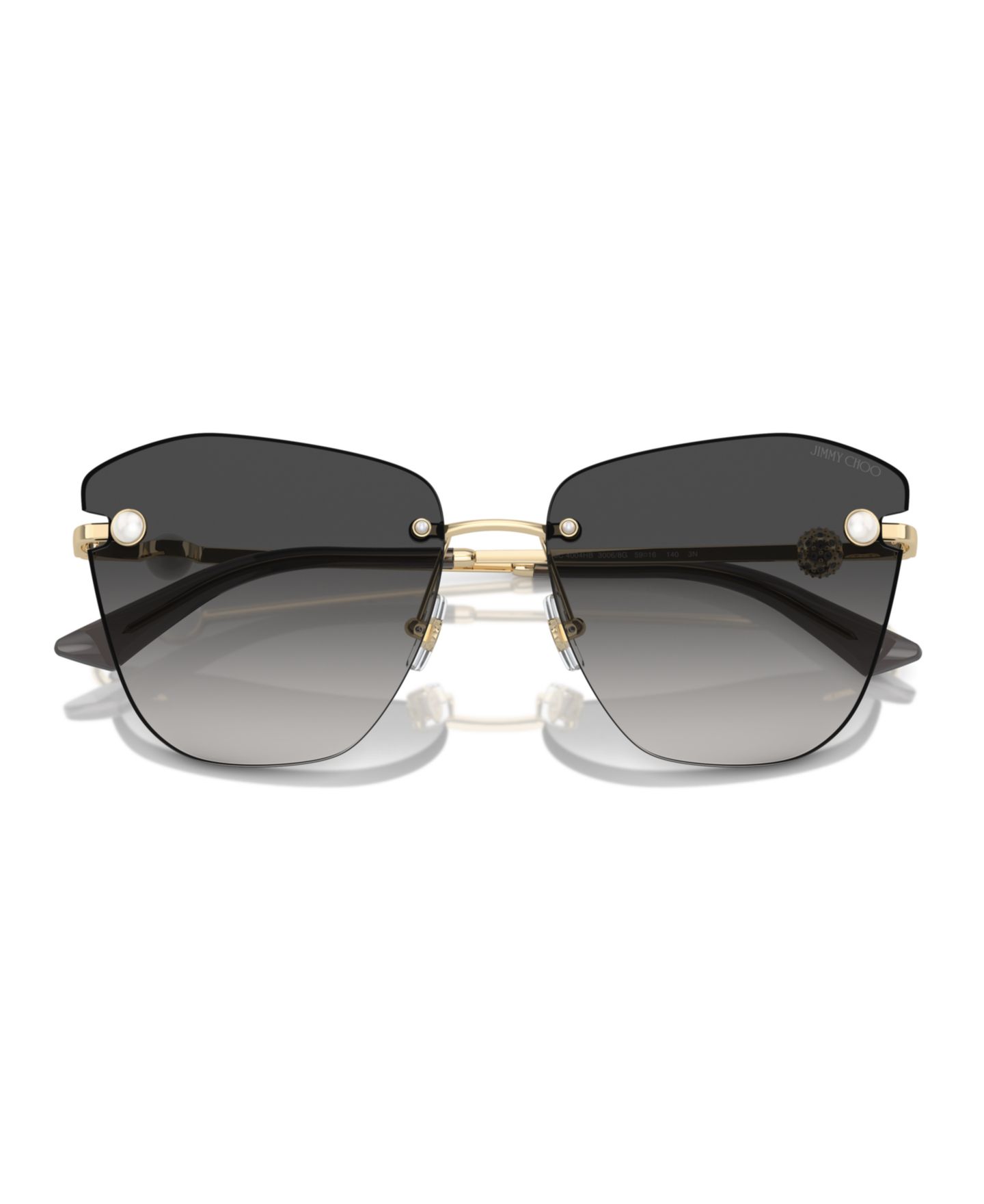 Женские солнцезащитные очки Jimmy Choo Sunglasses, JC4004HB, цвет: Серый — фото 3