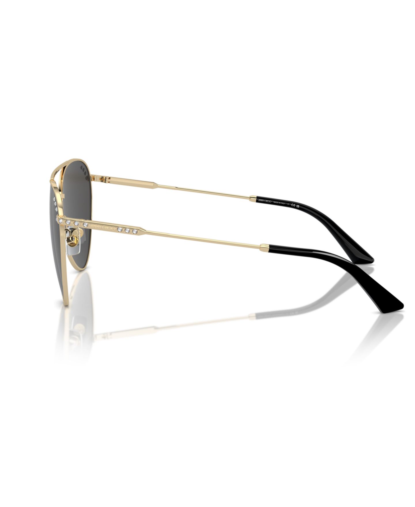 Женские солнцезащитные очки Jimmy Choo Sunglasses JC4002B, цвет: Тёмный серый — фото 3