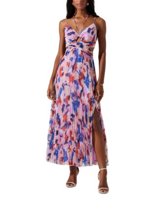ASTR the Label - Women's Parisa Pleated Smocked-Back Dress
