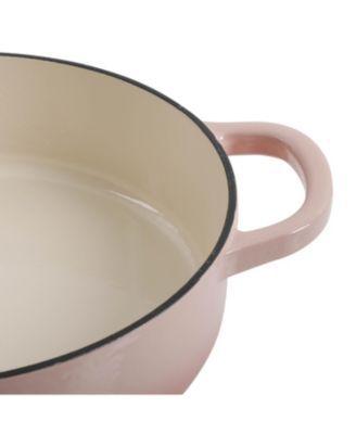 Artisan 5 Quart Cast Iron Braiser Everyday Pan With Borasilicate Lid - Red