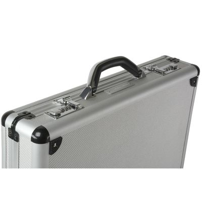 Executive Aluminum Briefcase Padded Laptop Briefcase For Men Hard Shell Attache Case Combo Lock Business Case