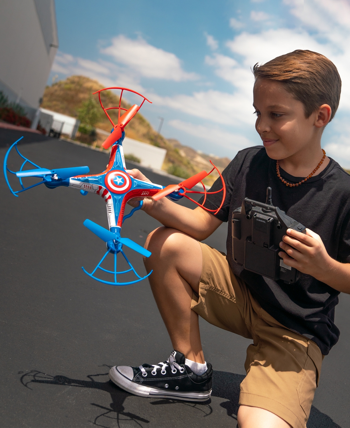 World Tech Toys Marvel Licensed Captain America Sky Hero 2.4GHz 4.5CH Rc Drone