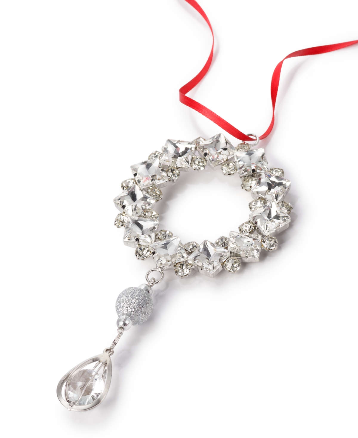 Holiday Lane Jeweled Elegance Sparkling Wreath Ornament, Exclusively At Macy's In No Color