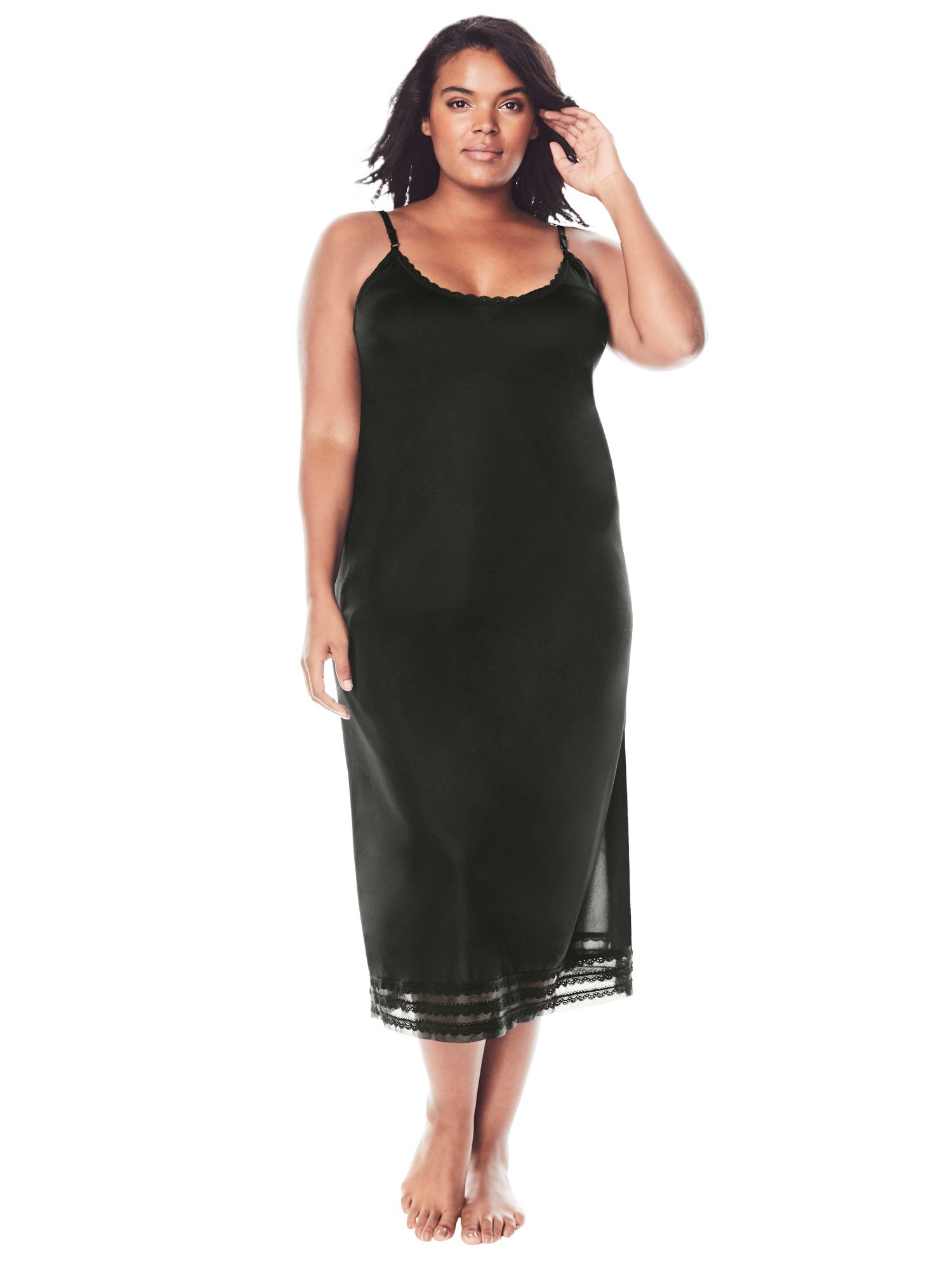 Women's Plus Size Full Slip Snip-To-Fit