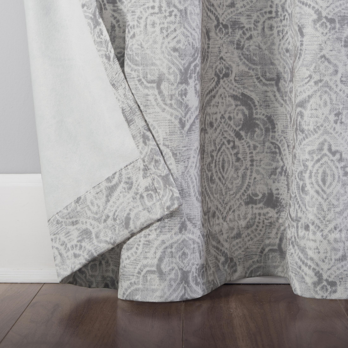 Kenji Medallion Draft Shield Fleece Insulated Room Darkening Grommet Curtain Panel