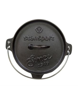 Pre-Seasoned Cast Iron 2 QT Flat Bottom Dutch Oven