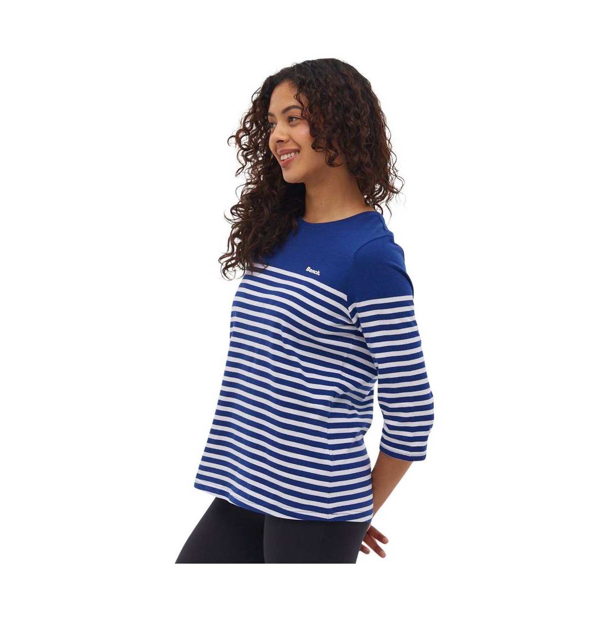 Bench Dna Women's Arian Nautical Stripe 3/4 Tee