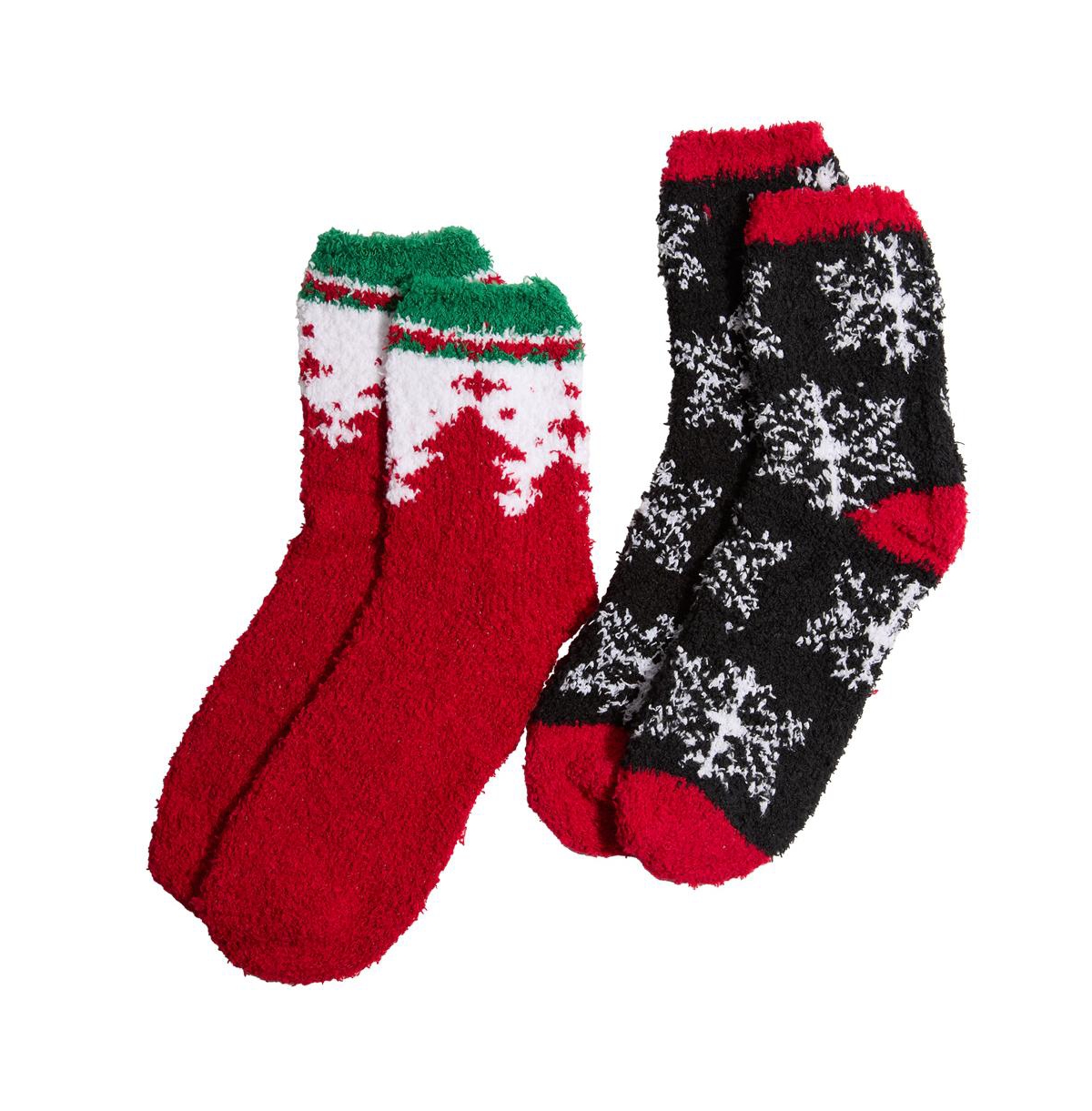 Stems Women's Cozy Holiday Socks In Red