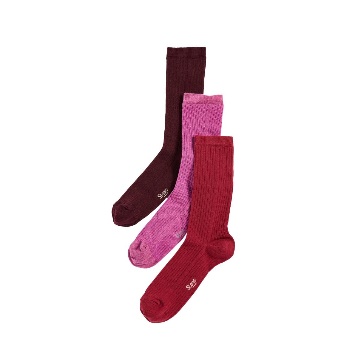 Women's Eco-conscious Cashmere Socks Box Of Three - Red