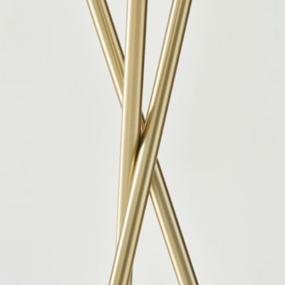 Jaxon 60" LED Contemporary Tripod Floor Lamp with Pleated Shade