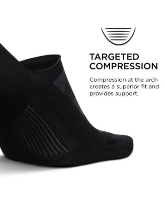 Men's Elite Ultralight Invisible Socks - Anti-Slip Sport Sock Liner with Targeted Compression