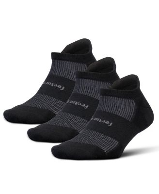 Men's High-Performance Cushion No Show Tab Solid- For Men & Women, Athletic Ankle Socks, Moisture Wicking - 3Pack
