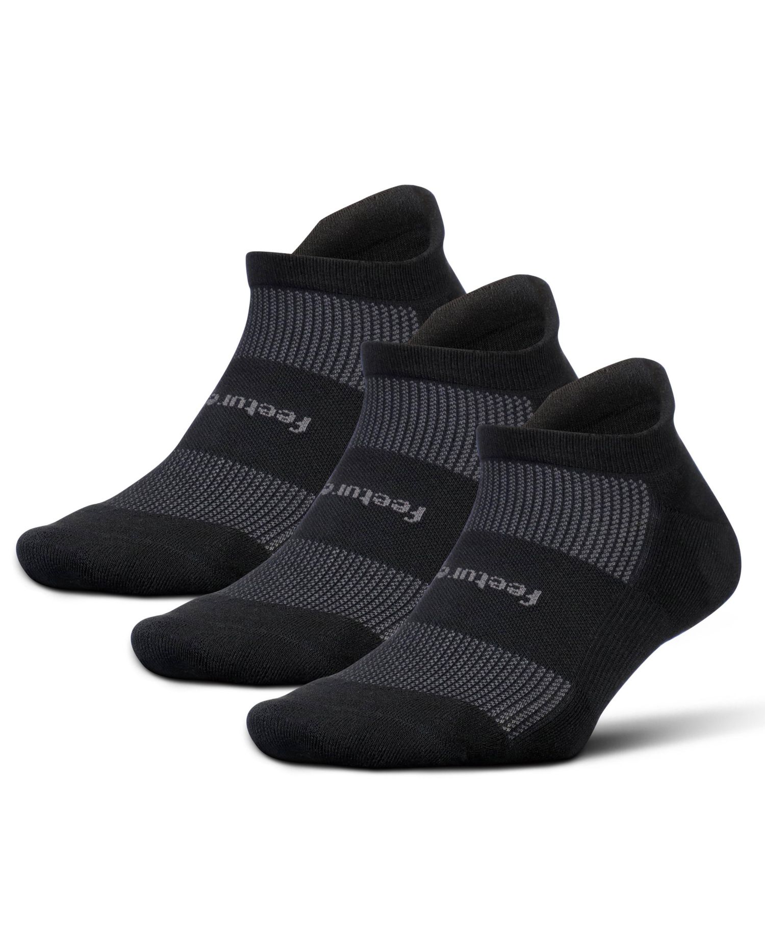 Men's High-Performance Cushion No Show Tab Solid- For Men & Women, Athletic Ankle Socks, Moisture Wicking - 3Pack