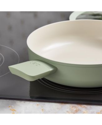 Balance Nonstick Ceramic Saute Pan (Long Handle) 10.25", 3.1qt. With Glass Lid, Recycled Aluminum
