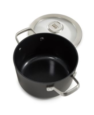 Graphite Non-stick Ceramic Stockpot 8", 3.3qt. With Glass Lid, Sustainable Recycled Material