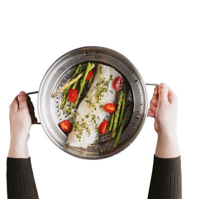 Graphite Recycled 18/10 Stainless Steel Steamer Insert 10"