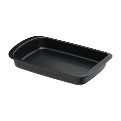 Graphite Non-stick Recycled Cast Aluminum Roaster with Removable Rack 16.5" X 11" X 2.75"