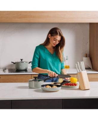 Leo Glints 7Pc Ceramic Nonstick Cookware Set