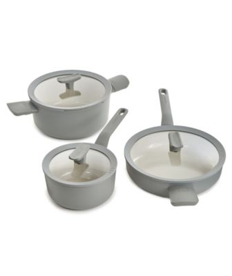 Balance 6Pc Non-stick Ceramic Cookware Set With Glass Lid, Recycled Aluminum