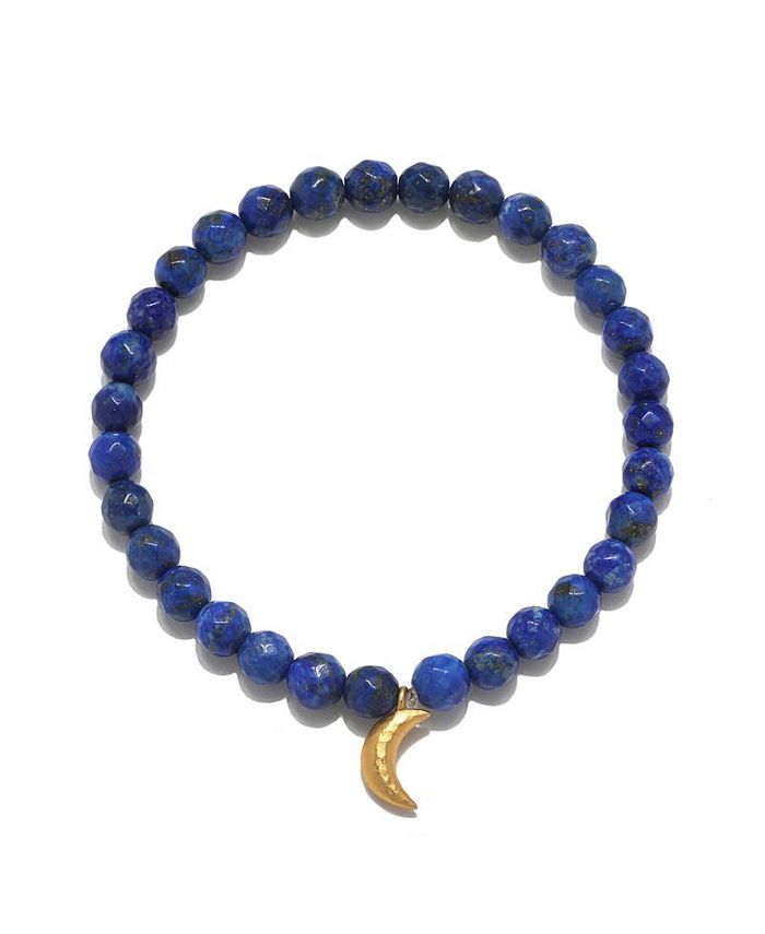 Satya Jewelry Divine Protection Moon Lapis Gemstone Bracelet - Macy's