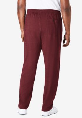 Big & Tall Lightweight Jersey Open-Bottom Sweatpants