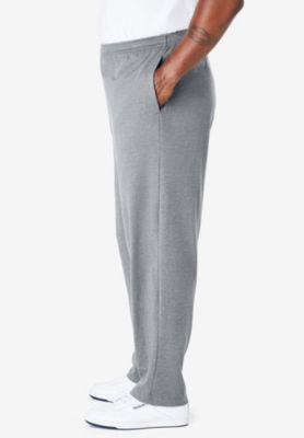 Big & Tall Lightweight Jersey Open-Bottom Sweatpants