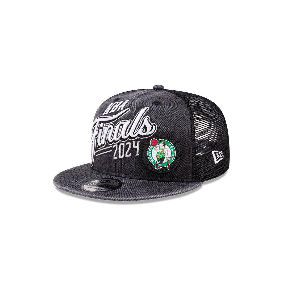 New Era Men'sBoston Celtics 2024 Eastern Conference Champions Locker Room 9FIFTY Snapback Hat - Black