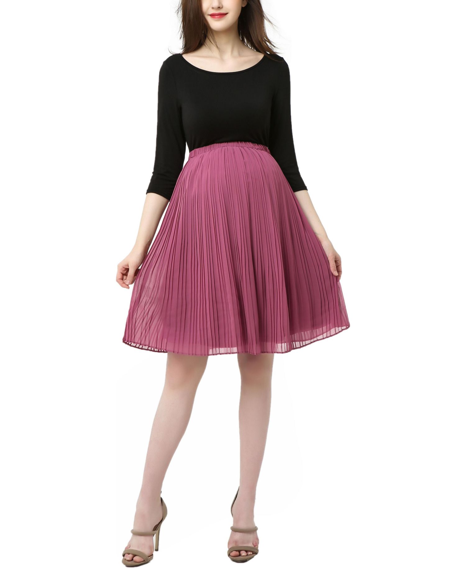 Women's Colorblock Empire Waist Dress