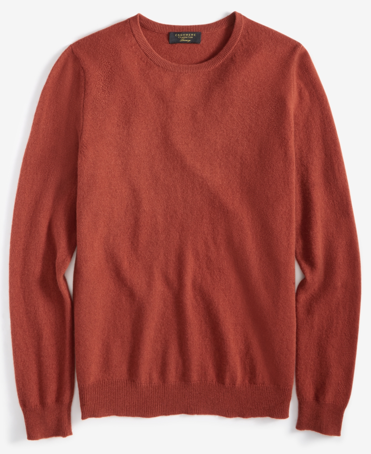 Charter Club 100% Cashmere Women's Petite Long-sleeve Crewneck Sweater, Created For Macy's In Bronze Pecan