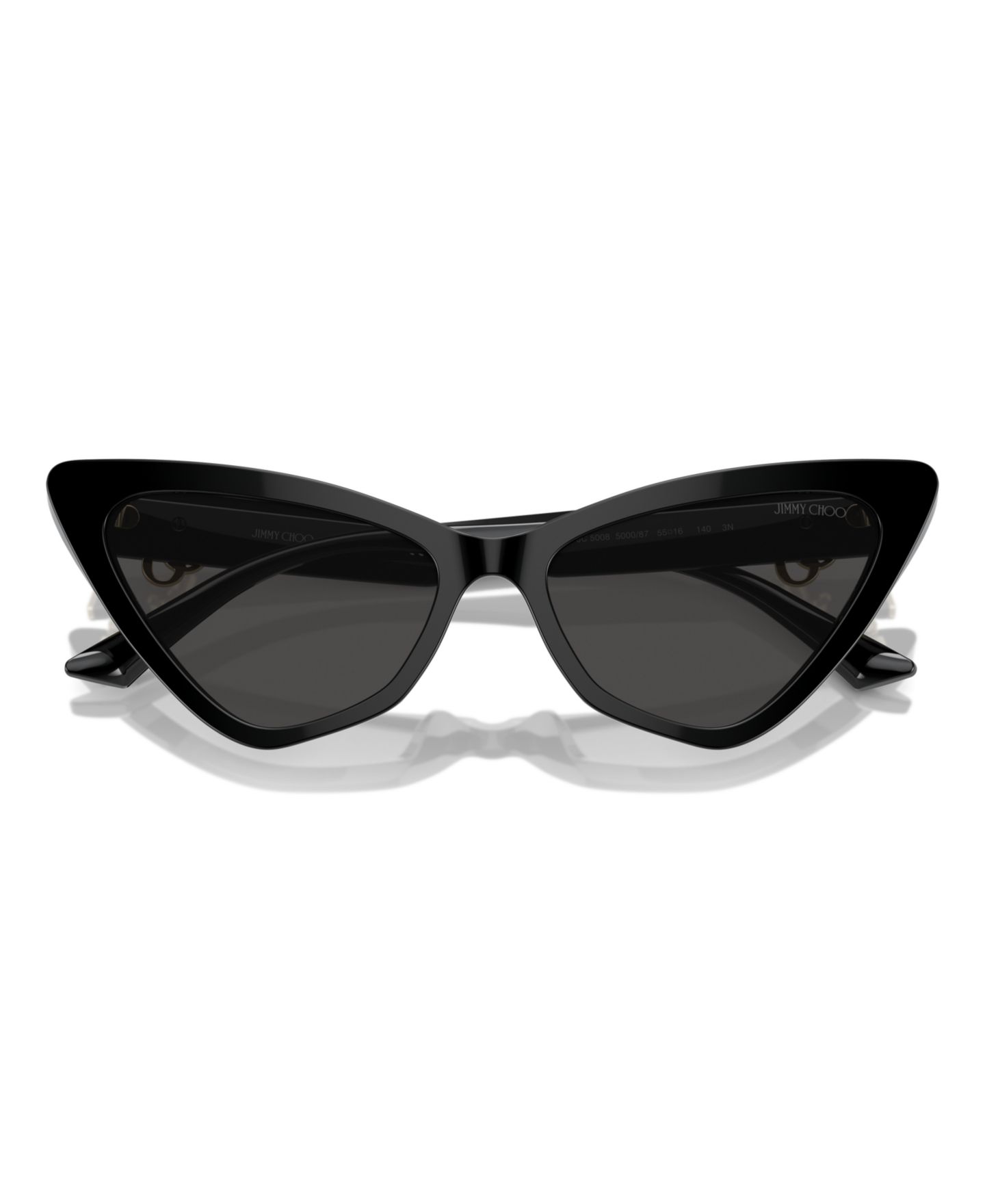 Женские солнцезащитные очки Jimmy Choo Sunglasses, JC5008, цвет: Чёрный — фото 5