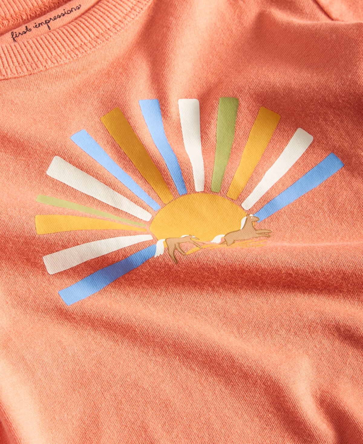 First Impressions Baby Boys Short-Sleeve Horse Horizon Graphic T-Shirt, Created for Macy's