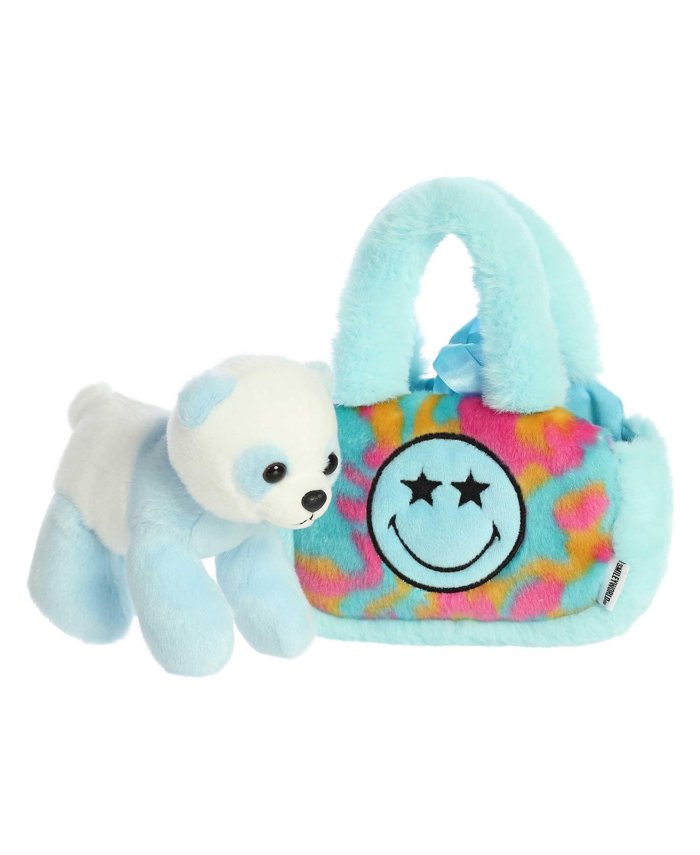 Детская мягкая игрушка Aurora Small Fancy Pals Star Eyes Smileyworld Vibrant Plush Toy 8" — фото 3
