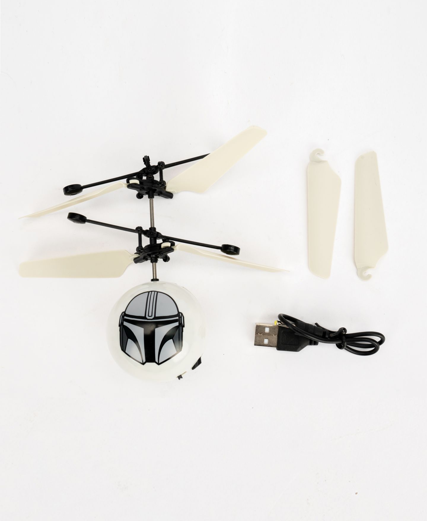 Детская игрушка World Tech Toys Star Wars The Mandalorian Mando UFO Ball Helicopter — фото 1