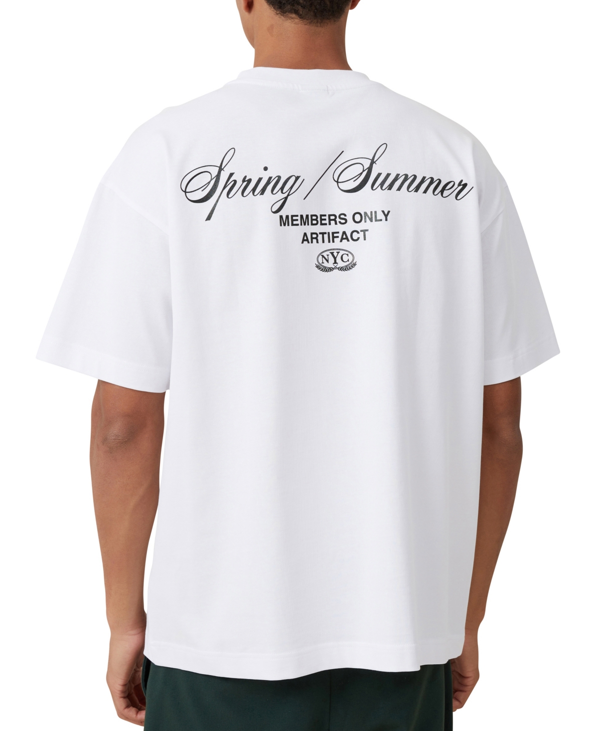 Cotton On Men's Box Fit Text T-Shirt