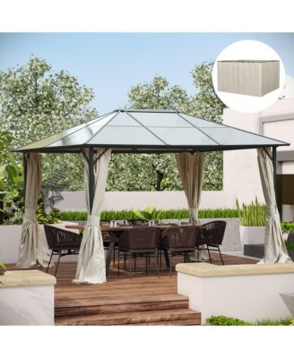 10' x 12' Universal Gazebo Sidewall Set with 4 Panels, Beige