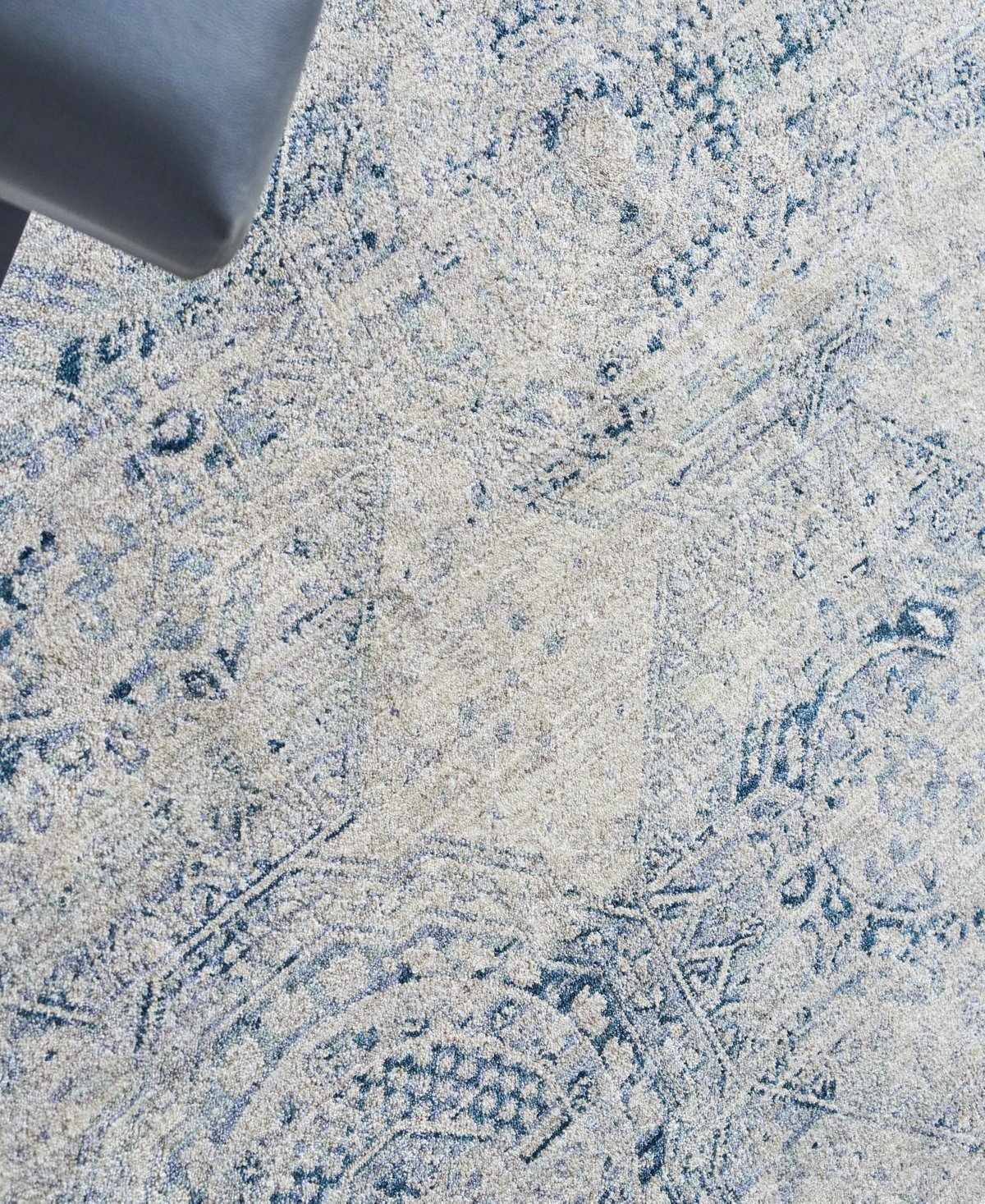The Met X Exquisite Rugs Vintage Looms Vtl-74 6'x9' Area Rug In Mist,blue