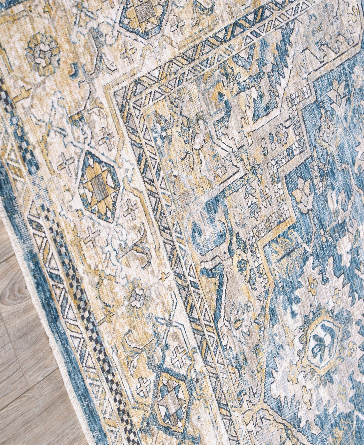 The Met X Exquisite Rugs Antique Loom Anl-98 8'x10' Area Rug In Blue,beige