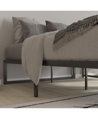 Varallo Full Size 14 Inch Steel Bed Frame With Steel Slat Support For Any Mattress (No Box Spring Required)