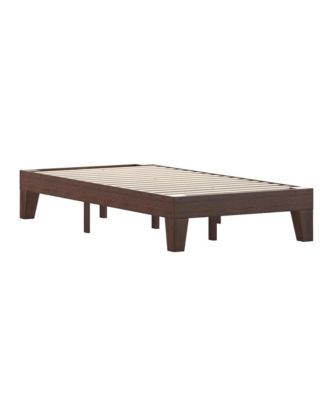Eduardo Full Size Solid Wood Slatted Support No Box Spring Needed Platform Bed Frame