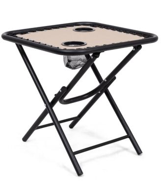 3 Pieces Folding Portable Zero Gravity Reclining Lounge Chairs Table Set Outoor Conversation Sets