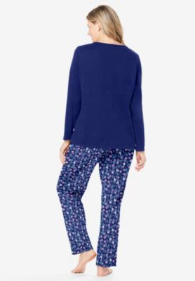 Women's Long Sleeve Knit PJ Set