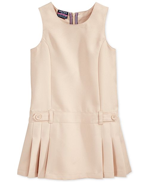 Nautica Little Girls School Uniform Pleated Jumper & Reviews Dresses