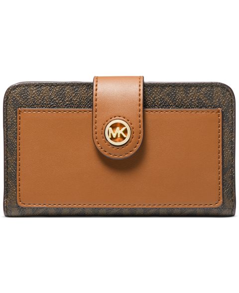 MICHAEL Michael Kors Michael Kors Charm Logo Medium Tab Pocket Bifold Wallet