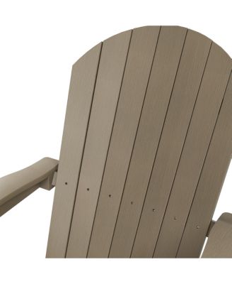 Outdoor Patio All-weather Folding Adirondack Chair