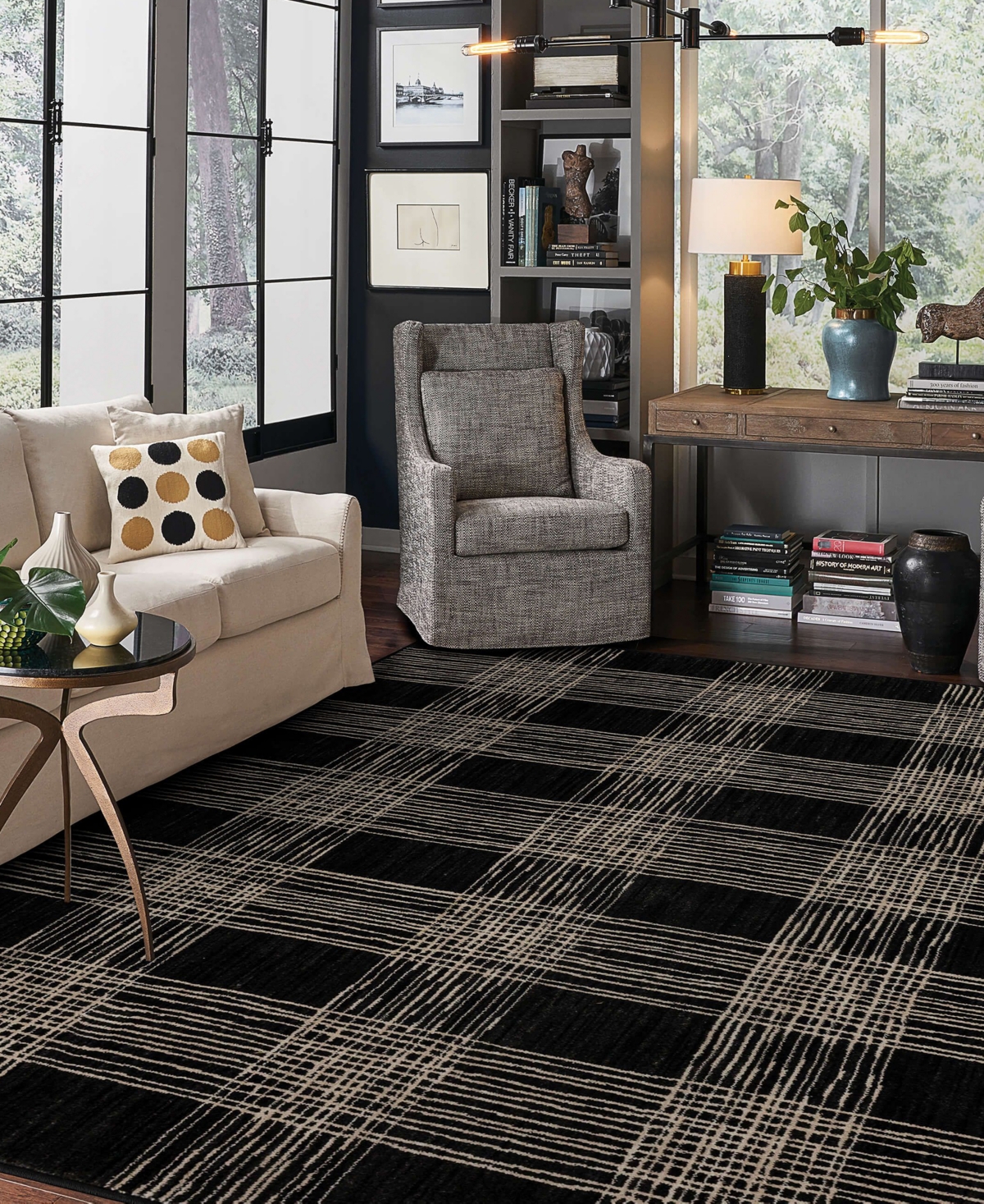 Bobby Berk Series 3 Fontana 5'3x7'10 Area Rug In Onyx