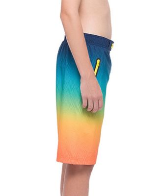 Boys 4-Way Stretch Quick Dry Board Shorts Swim Trunks with Mesh Lining UPF50+