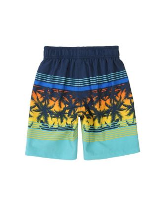 Boys 4-Way Stretch Quick Dry Board Shorts Swim Trunks with Mesh Lining UPF50+
