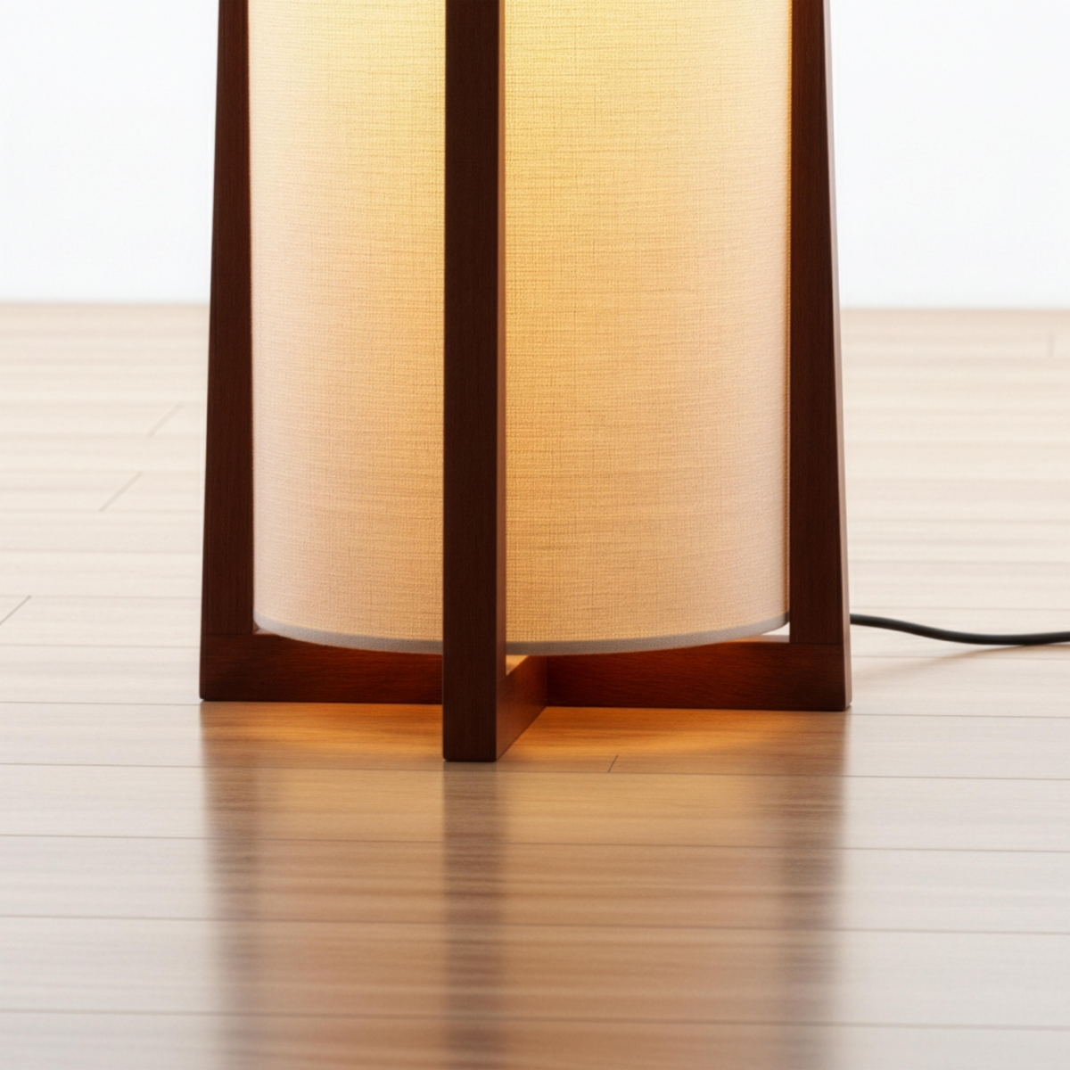 Parker 48" Led Column Floor Lamp with Cylinder Tower Shade