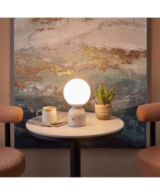 Mila 10" Dimmable LED Table Lamp with Marble Base